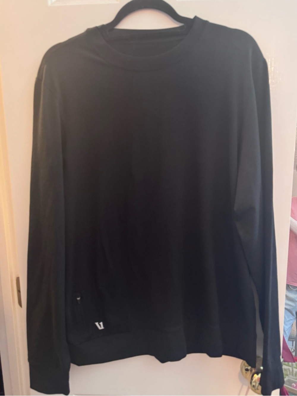 Vuori Men’s Ponto Performance Crew Neck Pullover Gray Large